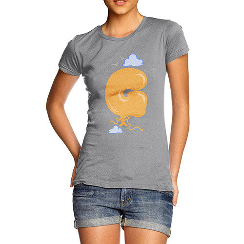 Women's Balloon Letter G T-Shirt