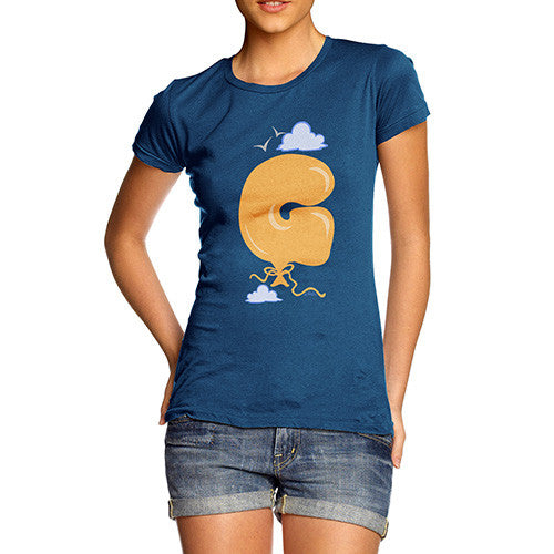 Women's Balloon Letter G T-Shirt