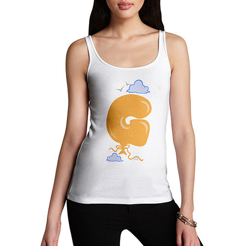 Women's Balloon Letter G Tank Top