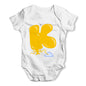 The Letter K Baby Grow Bodysuit