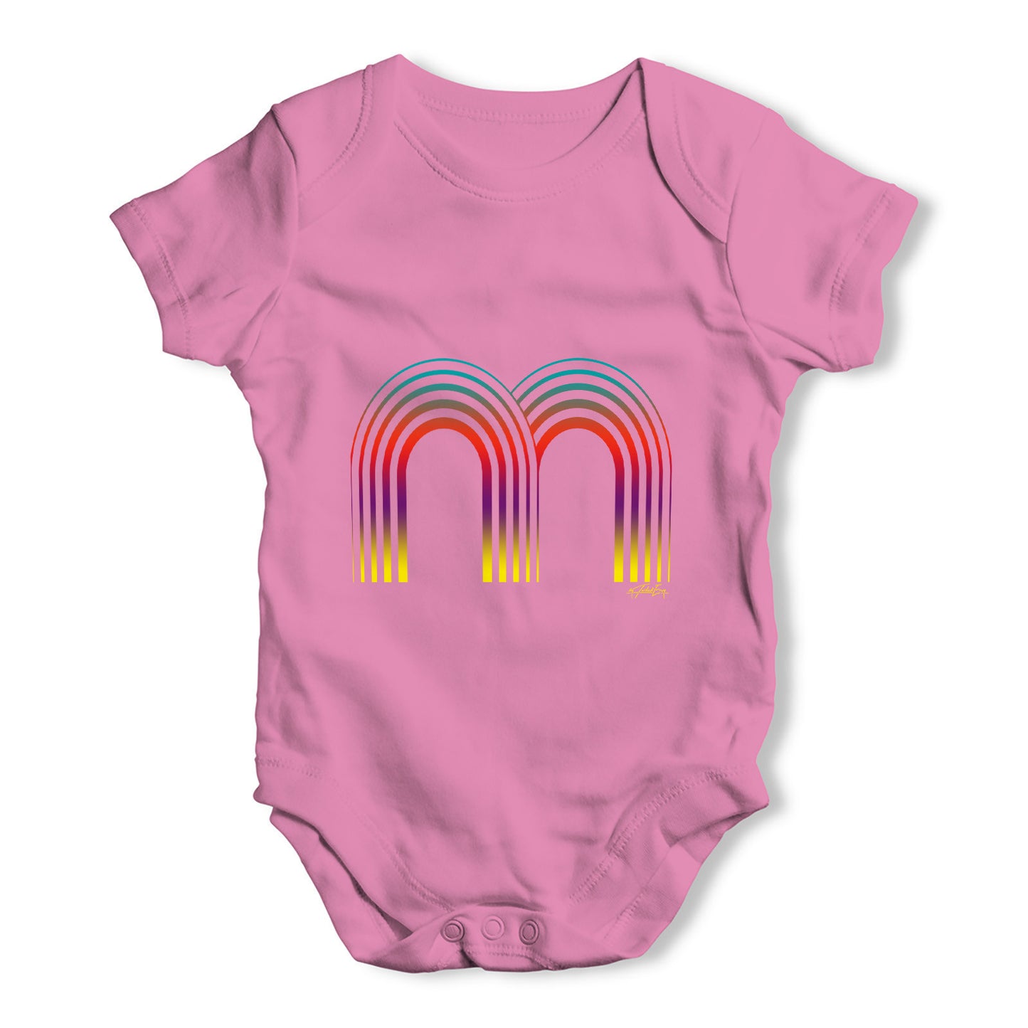 The Letter M Baby Grow Bodysuit