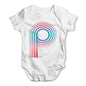 Alphabet Letter P Baby Grow Bodysuit