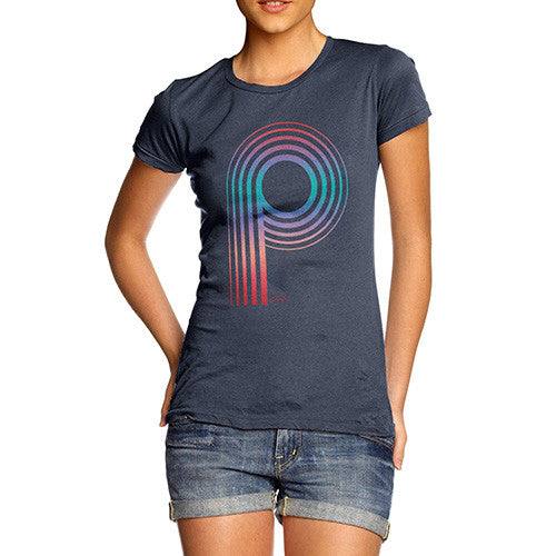 Women's Monogram Letter P T-Shirt