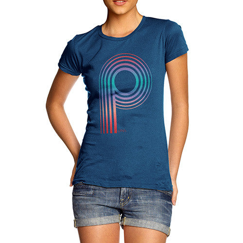 Women's Monogram Letter P T-Shirt