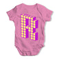 Block Alphabet Letter R Baby Grow Bodysuit