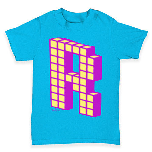 Block Alphabet Letter R Baby Toddler T-Shirt