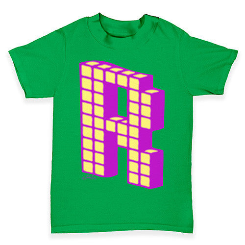 Block Alphabet Letter R Baby Toddler T-Shirt