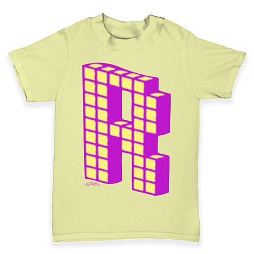 Block Alphabet Letter R Baby Toddler T-Shirt