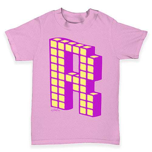 Block Alphabet Letter R Baby Toddler T-Shirt