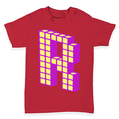 Block Alphabet Letter R Baby Toddler T-Shirt