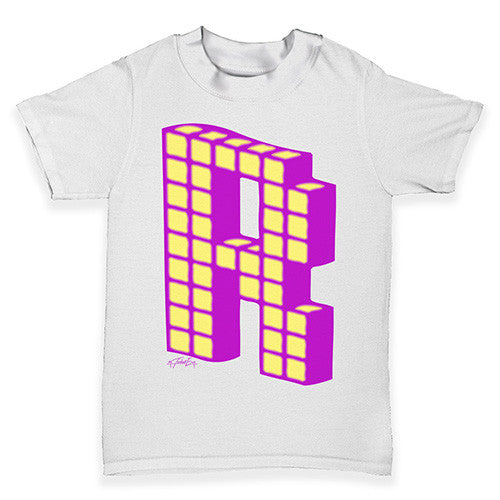 Block Alphabet Letter R Baby Toddler T-Shirt