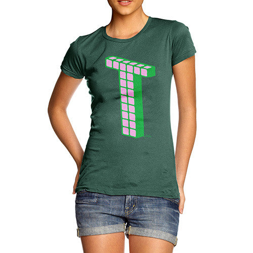 Women's Monogram Letter T T-Shirt