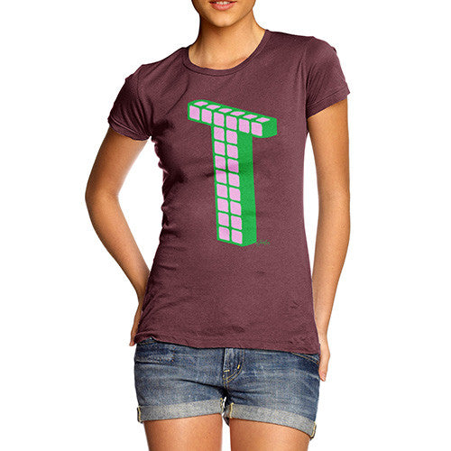 Women's Monogram Letter T T-Shirt