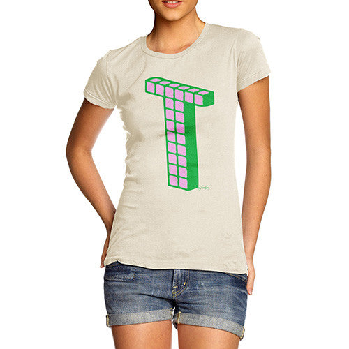 Women's Monogram Letter T T-Shirt