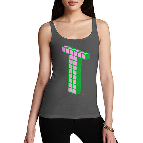 Women's Monogram Letter T Tank Top