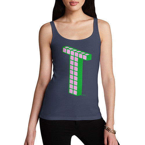 Women's Monogram Letter T Tank Top