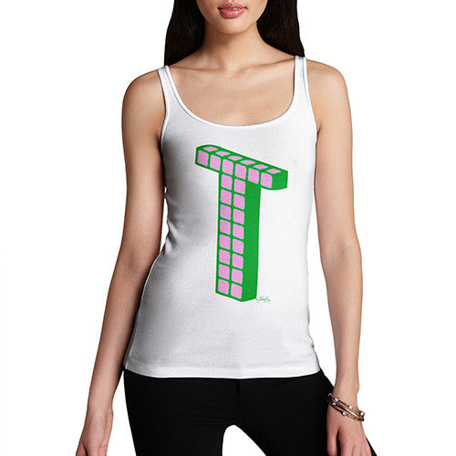 Women's Monogram Letter T Tank Top