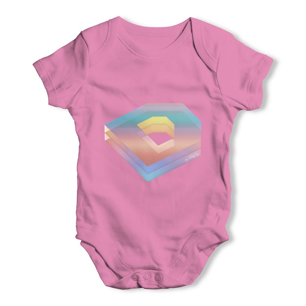 Colourful Alphabet Letter D Baby Grow Bodysuit