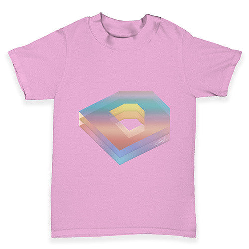 Colourful Alphabet Letter D Baby Toddler T-Shirt