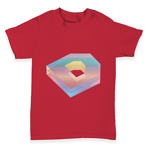 Colourful Alphabet Letter D Baby Toddler T-Shirt