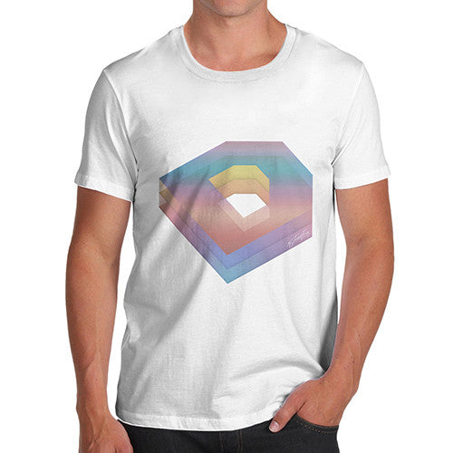 Men's Colorful Monogram Letter D T-Shirt
