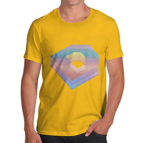 Men's Colorful Monogram Letter D T-Shirt