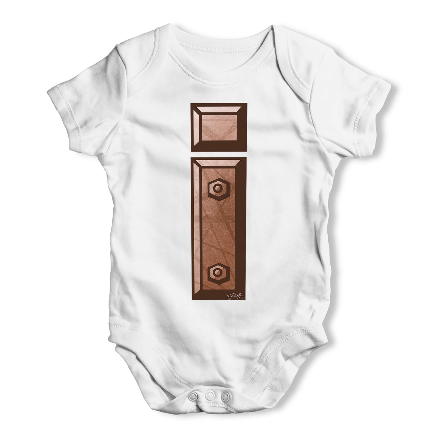 Iron Letter I Baby Grow Bodysuit