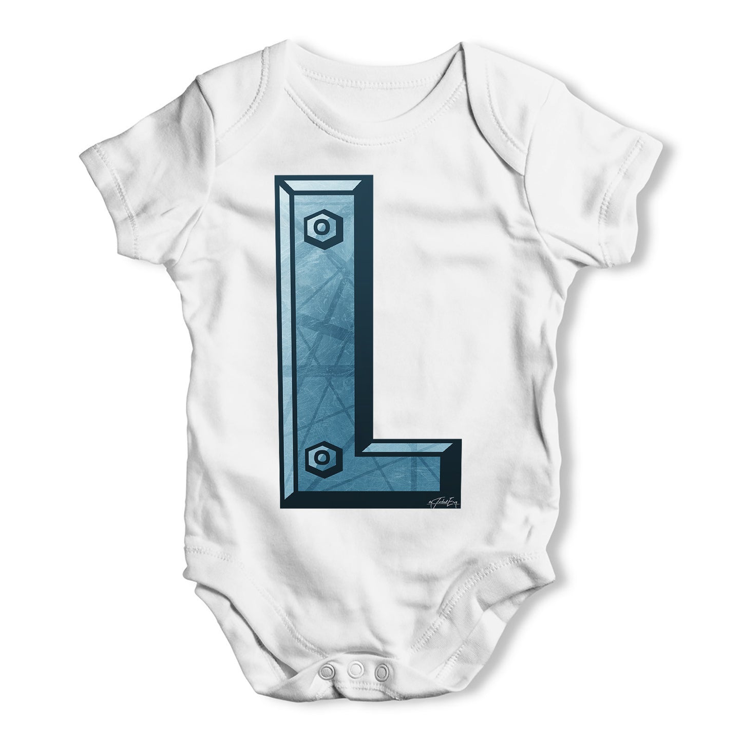 Alphabet Letter L Baby Grow Bodysuit