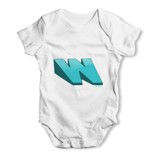 Alphabet Letter W Baby Grow Bodysuit