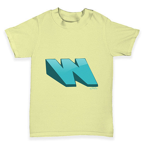 Alphabet Letter W Baby Toddler T-Shirt