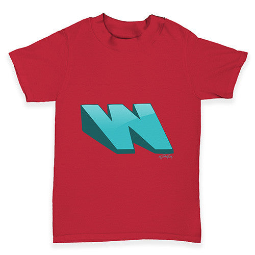 Alphabet Letter W Baby Toddler T-Shirt