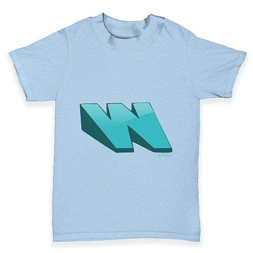 Alphabet Letter W Baby Toddler T-Shirt