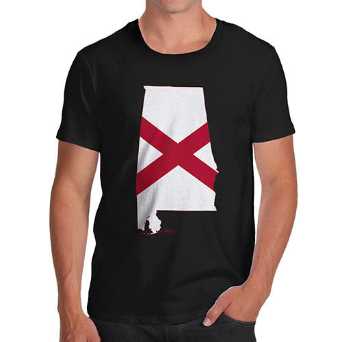 Men's USA States and Flags Alabama T-Shirt