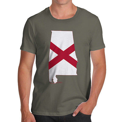 Men's USA States and Flags Alabama T-Shirt