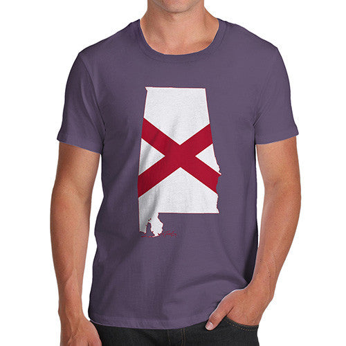 Men's USA States and Flags Alabama T-Shirt