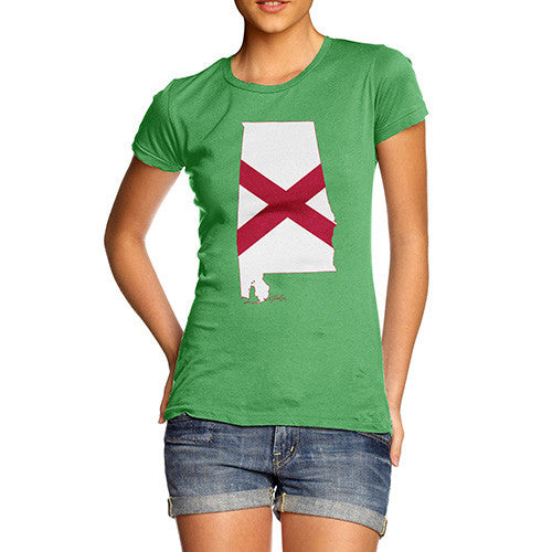 Women's USA States and Flags Alabama T-Shirt