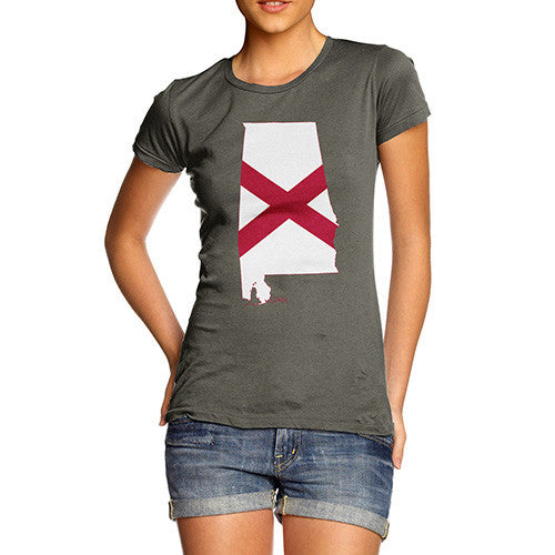 Women's USA States and Flags Alabama T-Shirt