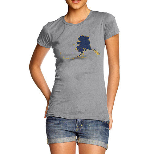 Women's USA States and Flags Alaska T-Shirt