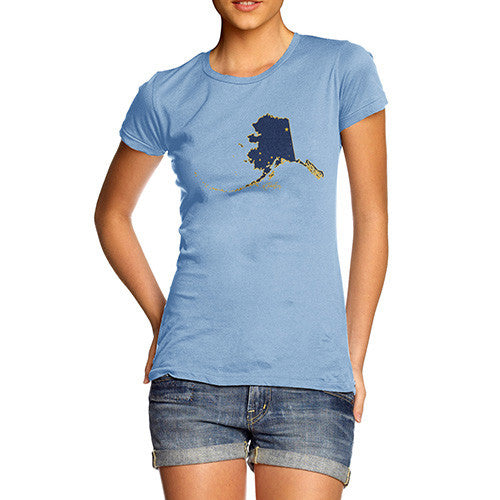 Women's USA States and Flags Alaska T-Shirt