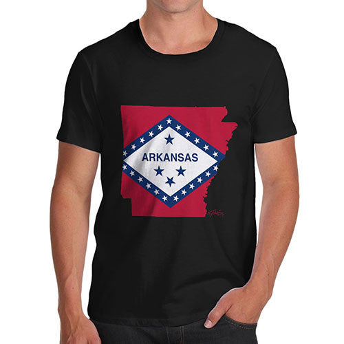 Men's USA States and Flags Arkansas T-Shirt