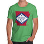 Men's USA States and Flags Arkansas T-Shirt