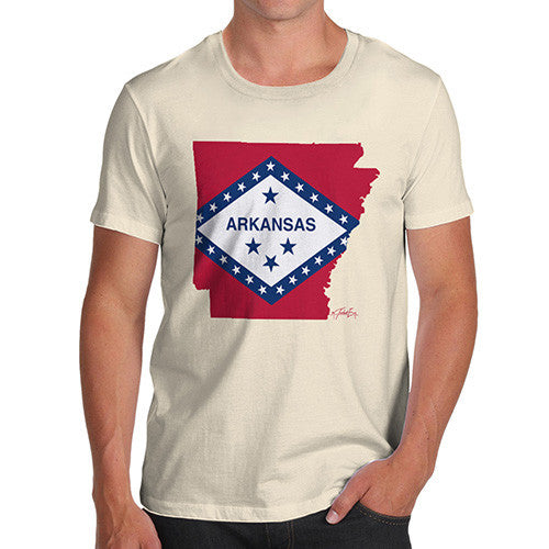 Men's USA States and Flags Arkansas T-Shirt