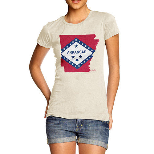 Women's USA States and Flags Arkansas T-Shirt