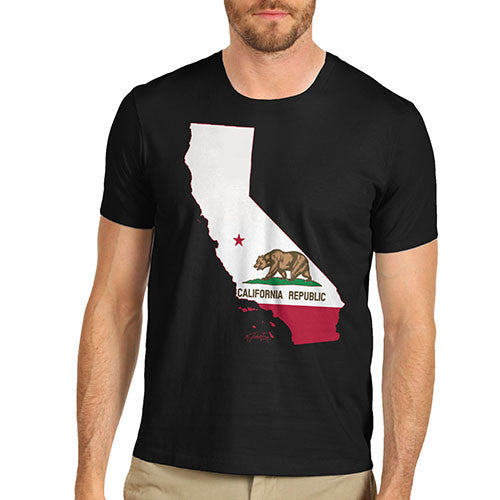 Men's USA States and Flags California T-Shirt