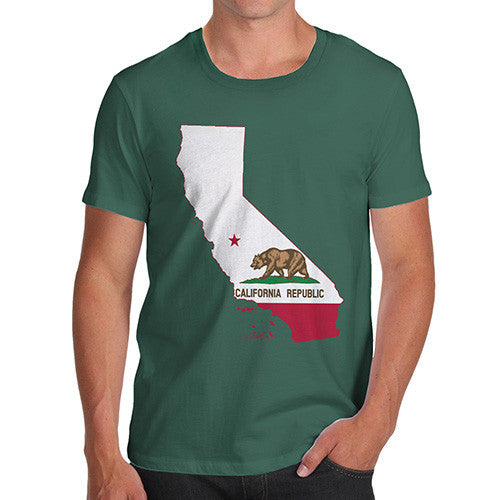 Men's USA States and Flags California T-Shirt