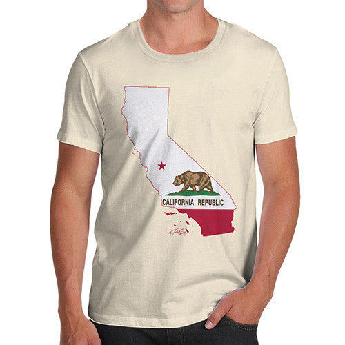 Men's USA States and Flags California T-Shirt