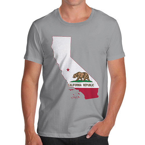 Men's USA States and Flags California T-Shirt