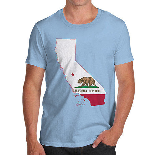 Men's USA States and Flags California T-Shirt