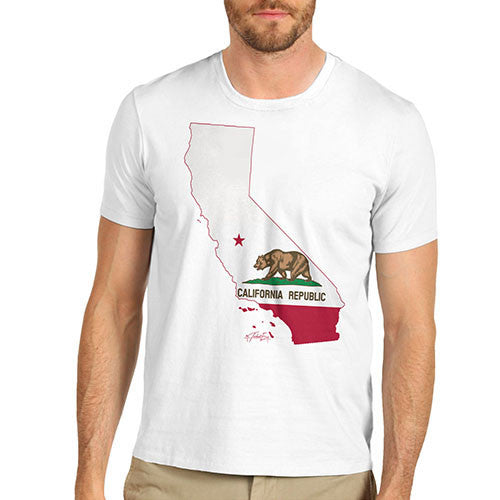 Men's USA States and Flags California T-Shirt