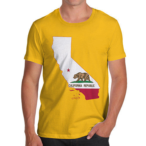 Men's USA States and Flags California T-Shirt